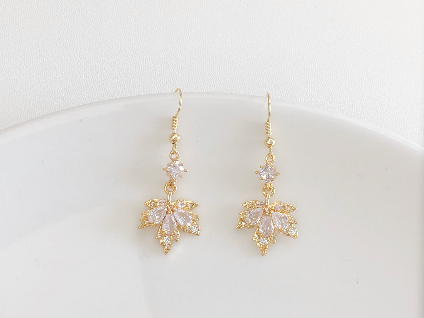 Maple Leaf Clip On Earrings or Studs, Autumn Plant Earrings, Botanical Jewelry Gift, Nature Inspired Jewellery for Her