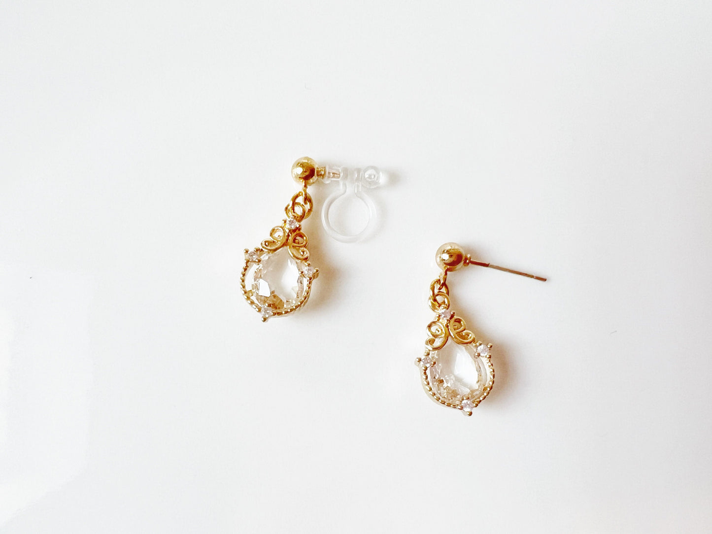 Dainty Teardrop Earrings, Waterdrop Delicate dangle pendant, Gift for her