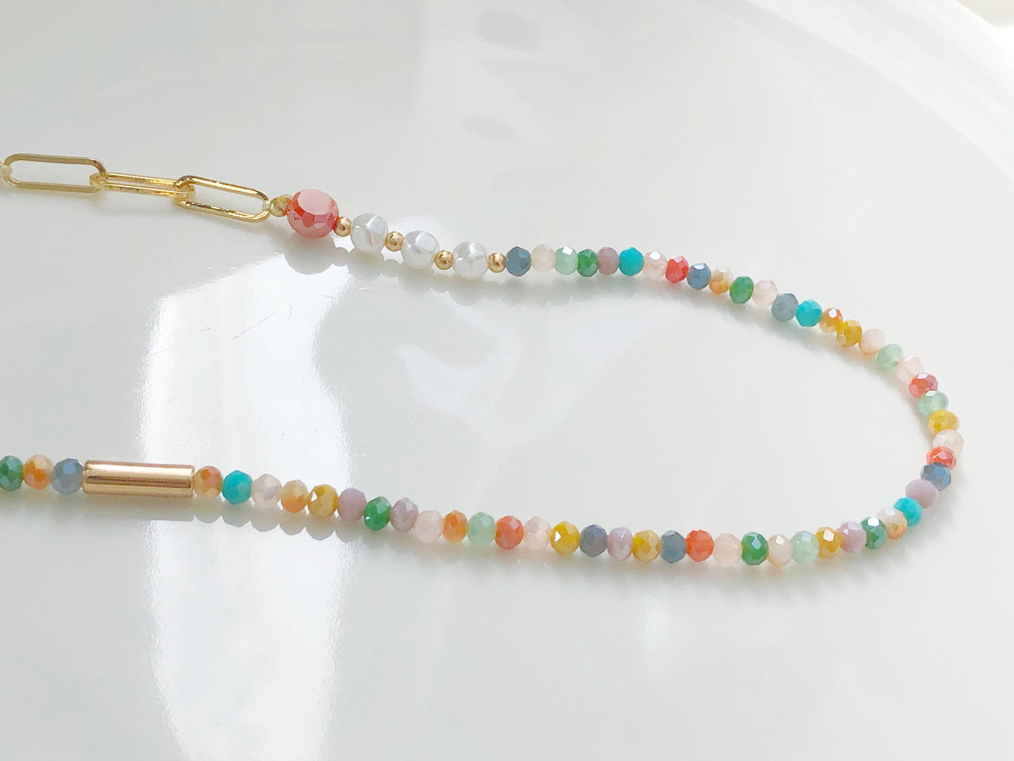 Colourful Beaded Glasses Chain, Boho Eyewear Lanyard, Rainbow Seed Beads, Eyeglass Holder Strap, Gift for her, Lanyard