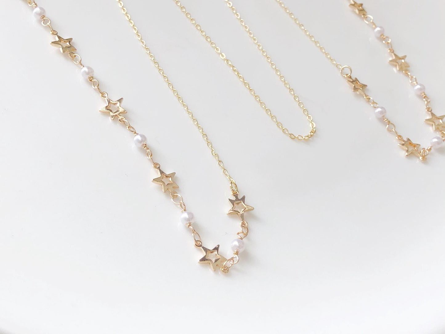 Dainty star faux pearl glasses chain, Delicate sunglasses chain, Travel essential, gift for mother, Valentines Gift for her, Lanyard