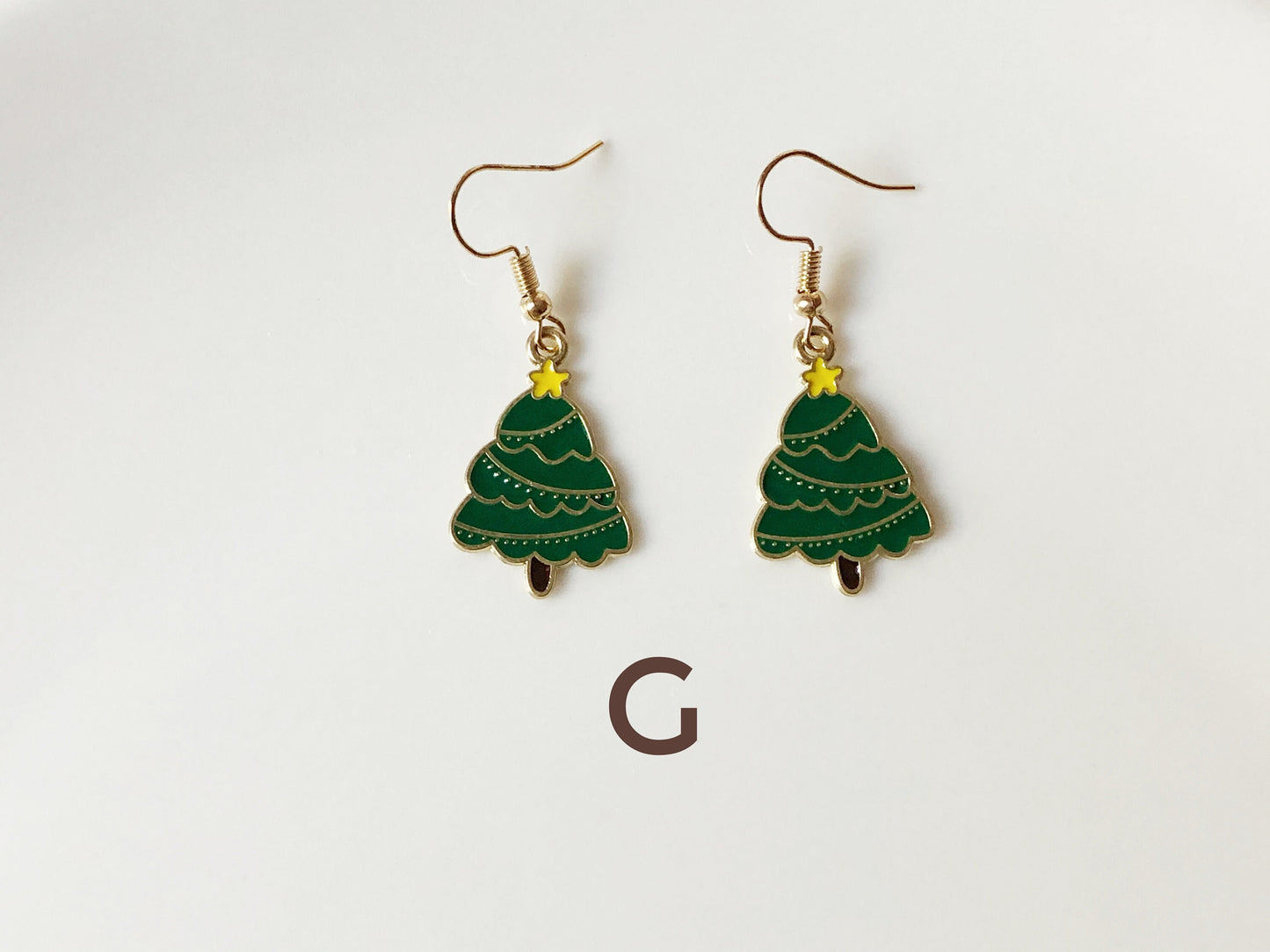 Christmas Earrings Gift for Her Pierced or Non Pierced Ears Holiday Jewellery Xmas Tree Reindeer Wreath Present Bag Stocking Filler