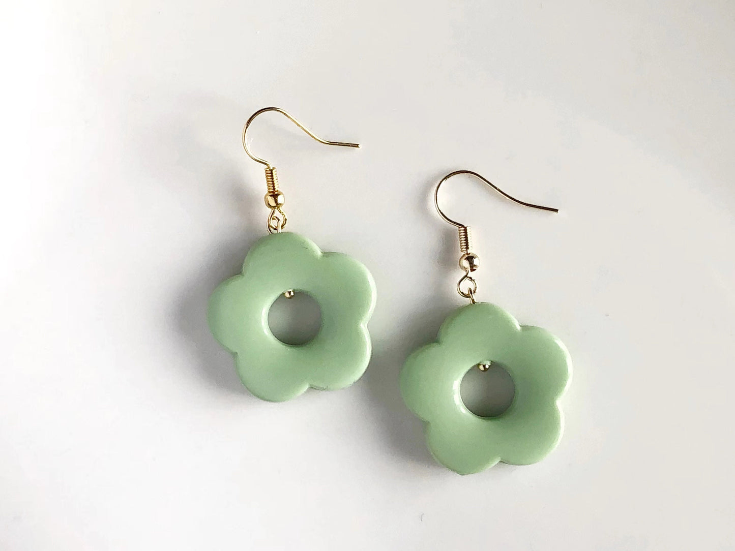 Colourful Flower Earrings | Clip On or Stud | Daisy Style Pastel Jewellery | Cute Handmade Gift for Her