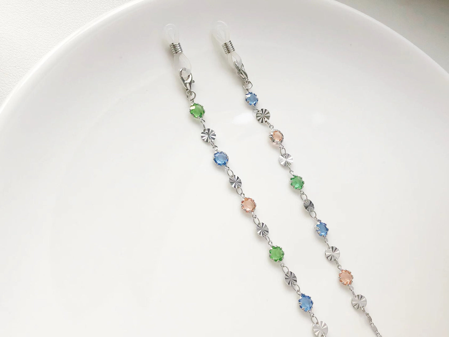 Dainty colourful glasses chain, Delicate sunglasses chain, Travel essential, gift for mother, Valentines Gift for her, Lanyard
