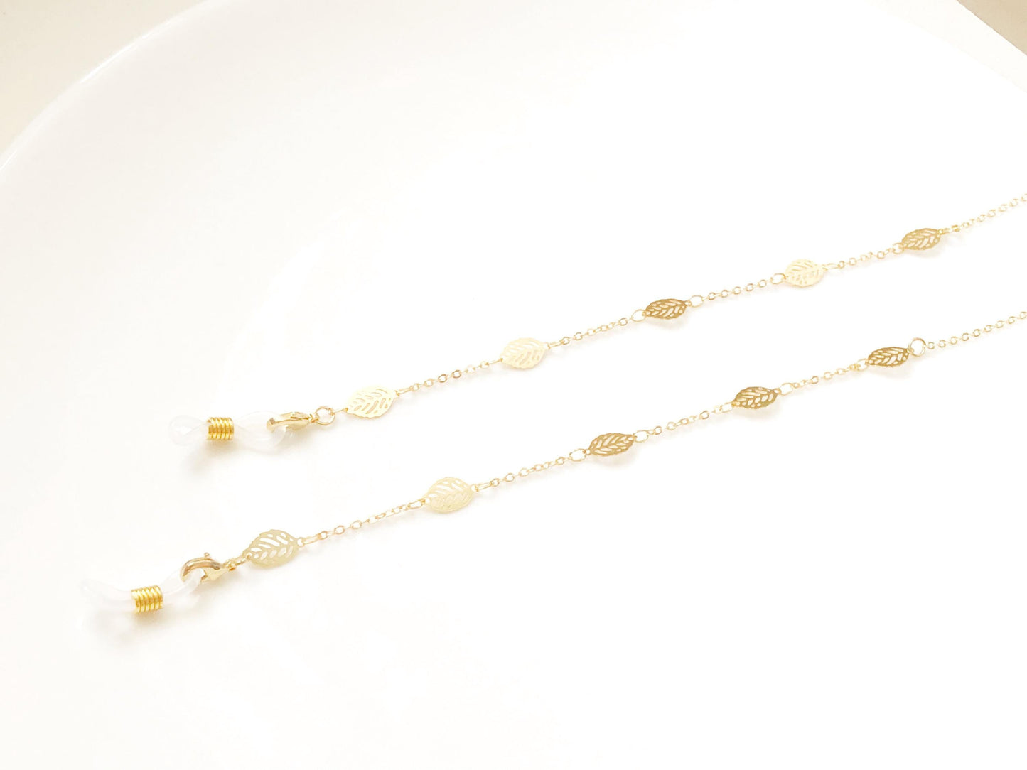Glasses Chain Gold Leaf, Eyeglass Holder Strap, Spectacles Chain Metal Jewellery, Elegant Sunglasses Chain, Gift For Her