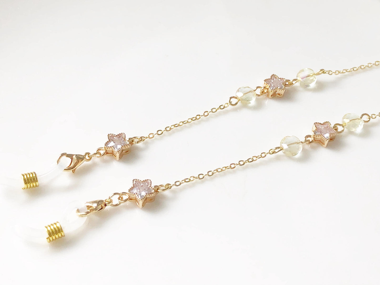 Zirconia stars glasses chain, Delicate sunglasses chain, Travel essential, gift for mother, Valentines Gift for her, Lanyard