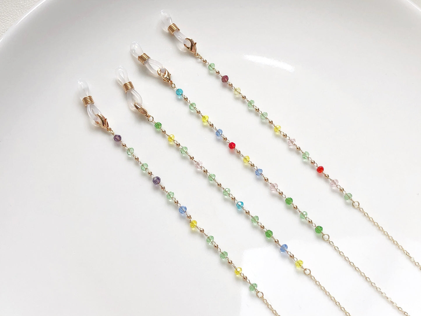 Dainty colourful glasses chain, Delicate sunglasses chain, Travel essential, gift for mother, Valentines Gift for her, Lanyard