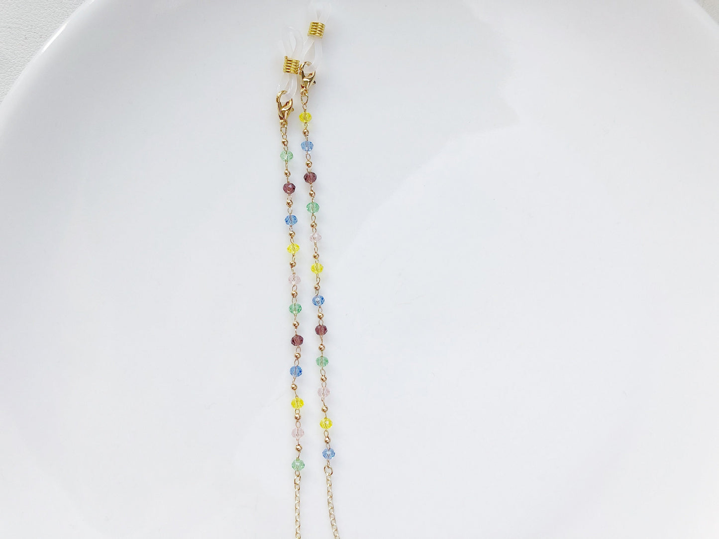 Dainty colourful glasses chain, Delicate sunglasses chain, Travel essential, gift for mother, Valentines Gift for her, Lanyard