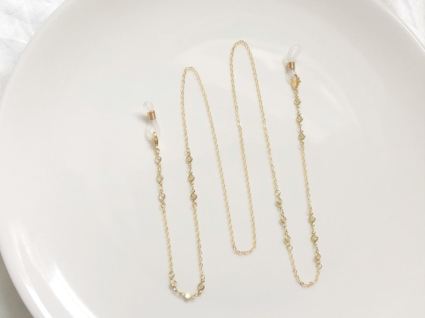 Gold Glasses Chain Eyeglass Holder Sunglasses Strap Dainty Beaded Spectacles Necklace Women Men Fashion Jewellery Accessories Gift