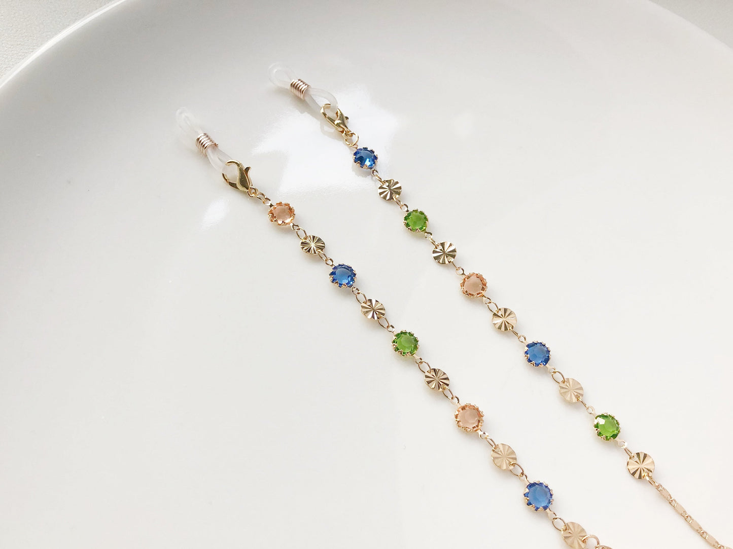 Dainty colourful glasses chain, Delicate sunglasses chain, Travel essential, gift for mother, Valentines Gift for her, Lanyard