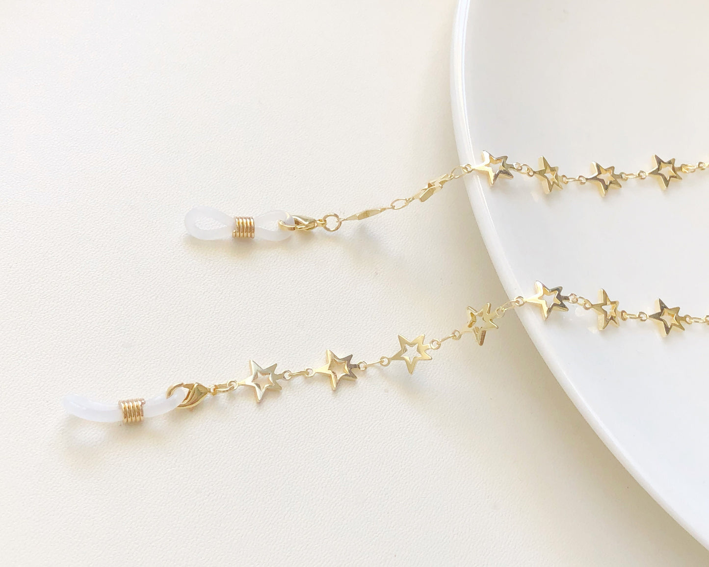 Dainty hollow out star glasses chain, Delicate sunglasses chain, Travel essential, gift for mother, Valentines Gift for her, Lanyard