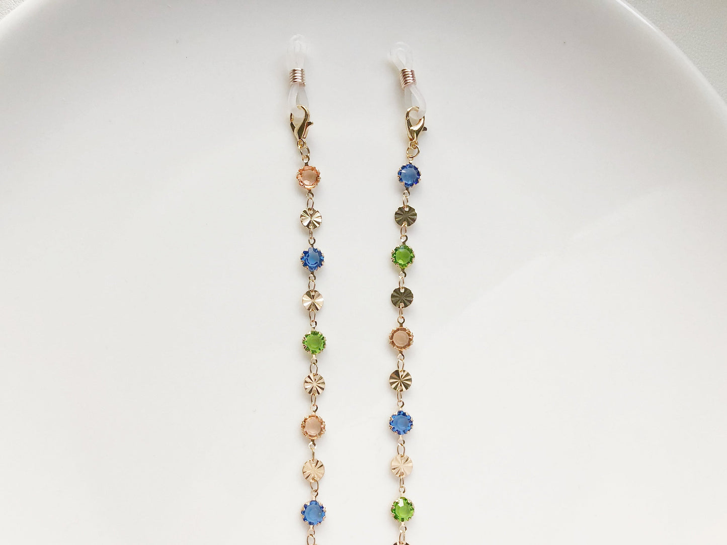 Dainty colourful glasses chain, Delicate sunglasses chain, Travel essential, gift for mother, Valentines Gift for her, Lanyard