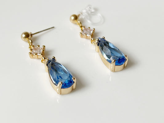 Teardrop Earrings, waterdrop delicate earring, elegant dangle pendant, Gift for her