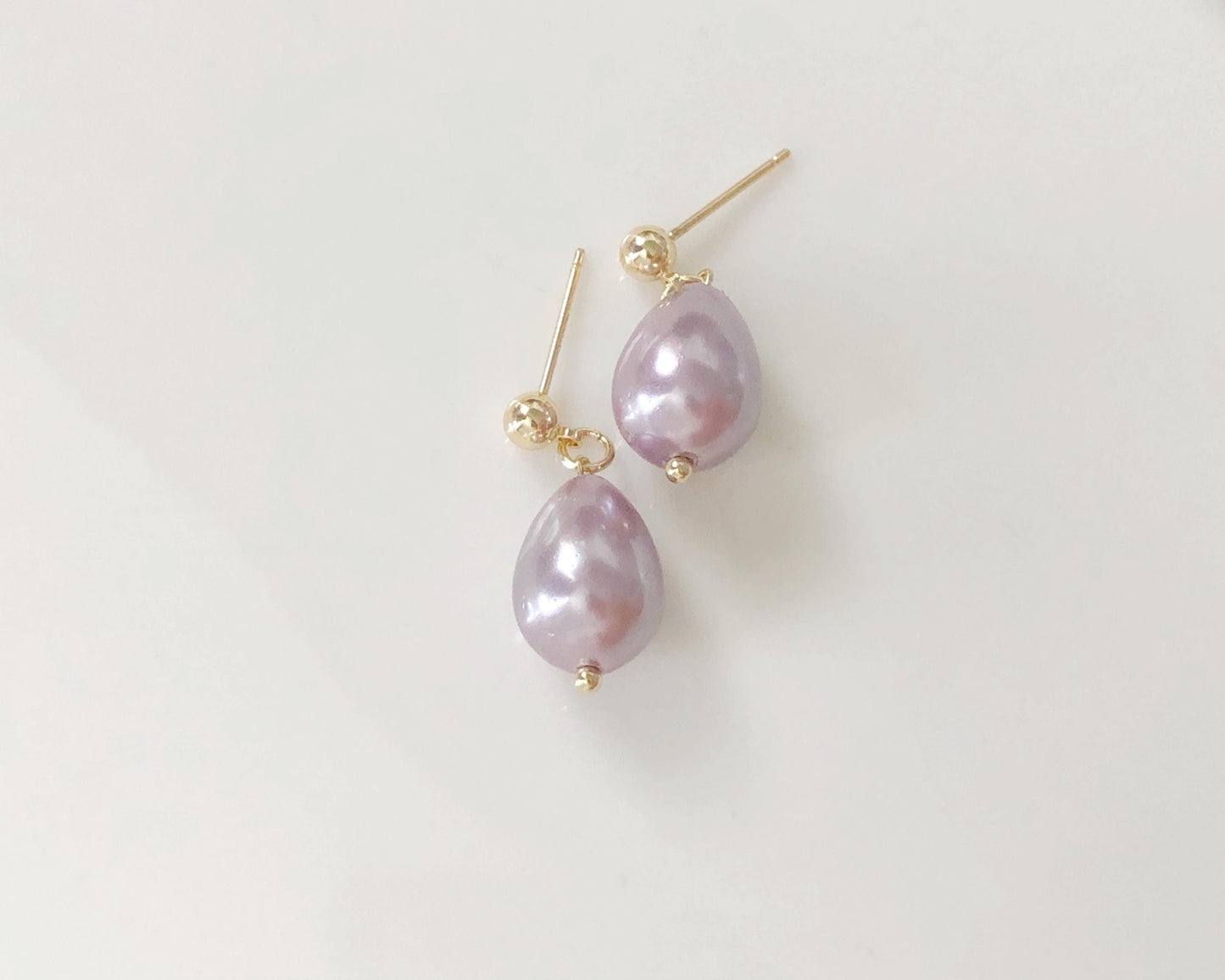 Teardrop Faux Pearl Earrings Elegant Drop Jewellery Classic and Simple Gift for Her Available as Clip On or Pierced Option